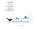 We love you higher than the sky & deeper than the sea--Nursery Wall Decal