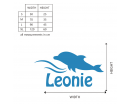Dolphin Customised Name Cartoon Decal For Nursery