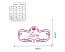 Princess Crown with Frame Decal-Girl Name Wall Decal Personalized Name Decal Nursery Wall Decor