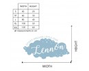 Custom Name on Clouds Decal Nursery Name