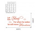 Let Him Sleep For When He Wakes - Baby Boy Nursery Room Decal 