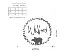 Woodland Bear and Customised Name Nursery Decal