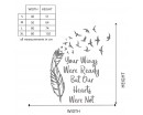 Your wings were ready but our hearts were not quote decal.