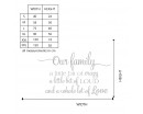 Our Family quote Decal