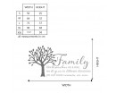 Family like branches on a tree Wall Quote
