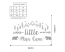 Little Man Cave Woodland Decal