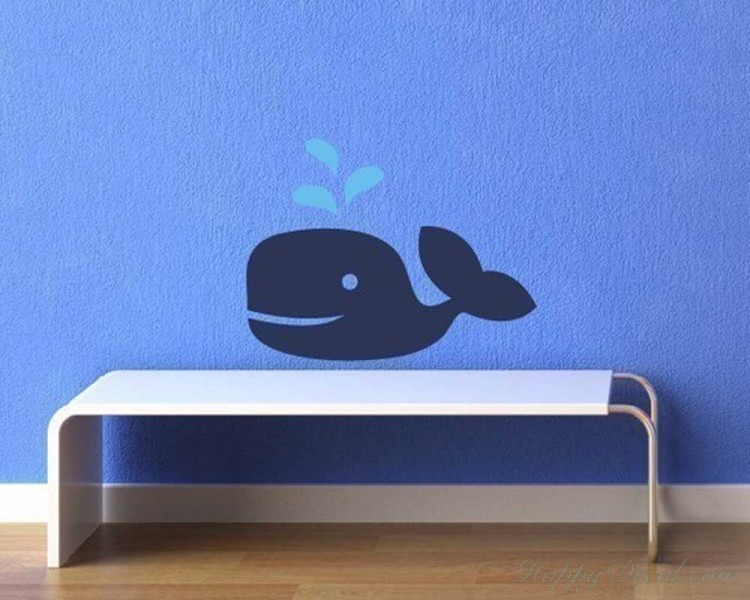 Little Whale Wall Art Decal