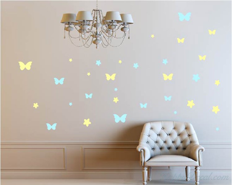 Details about   Butterfly Butterflies Flowers Vinyl Wall Art Decor Sticker Nursery Room Decals 