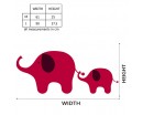 Elephants Wall Decal Animal Stickers For Nursery