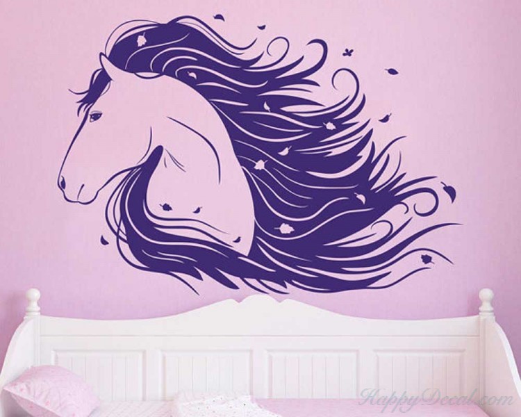 Handsome Horse Vinyl Wall Decal Animal Stickers