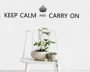Keep Calm and Carry On Quotes Vinyl Lettering Decal