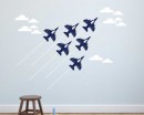Airplanes Clouds Vinyl Wall Decals Nursery Sticker