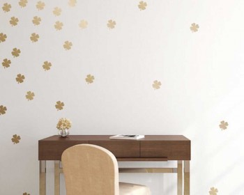Clover Pattern Wall Decal Nursery Modern Vinyl Sticker Clover Pattern Wall Decal Nursery Modern Vinyl Sticker