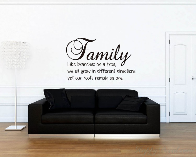 Decal Our Family Wall Sticker Quote Art Sticker Vinyl Transfer 