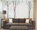 Large Birch Tree Wall Decal - Set of 3 Vinyl Tree Art Stickers