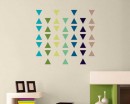 One Set of Triangle Pattern Wall Decals 