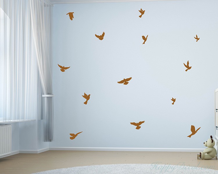 Birds Decal Lovely Animal Vinyl Wall Stickers