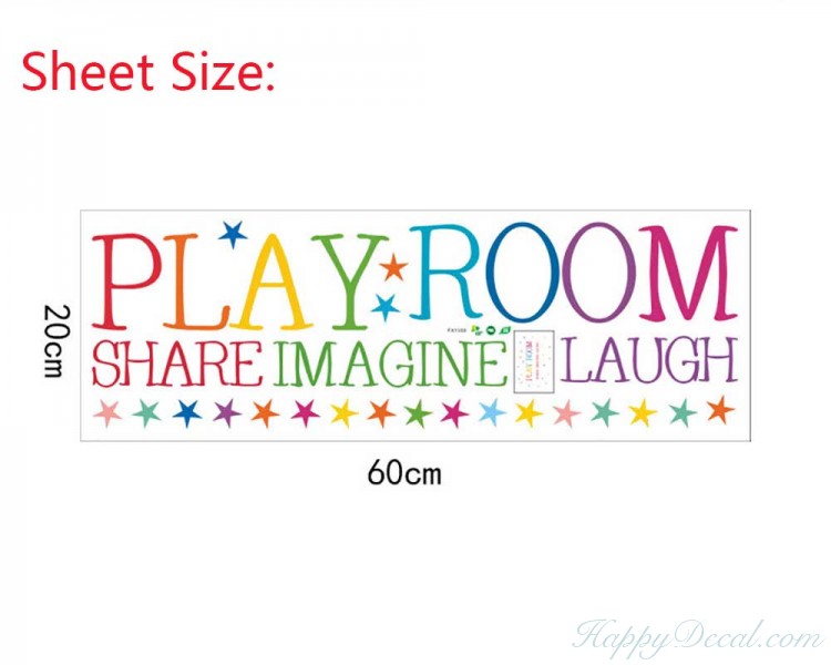 Play Room Wall Stickers with Stars