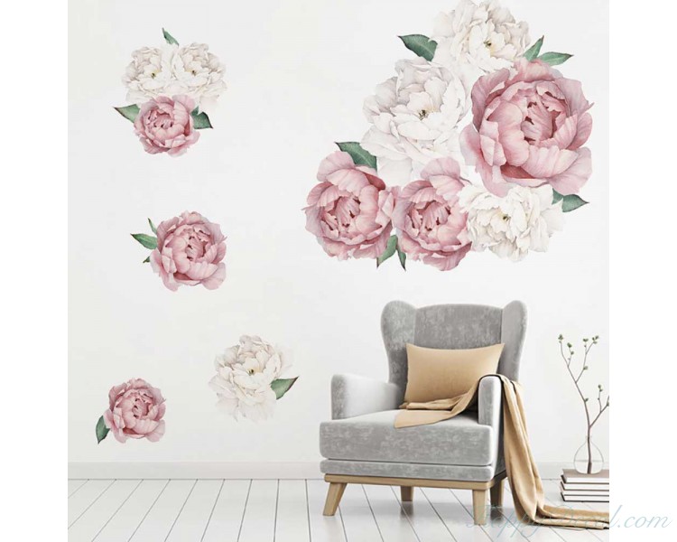 Elegant Peony Blossoms for Nursery and Living Room Decor