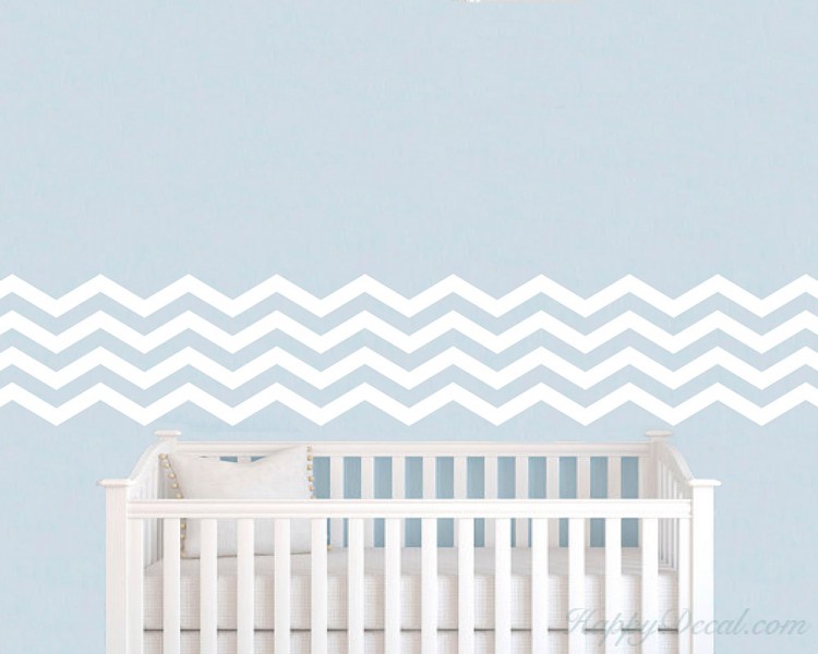 Chevron Pattern Stickers 4 Chevron Stripes Wall Pattern Decal Modern Vinyl Art Stickers