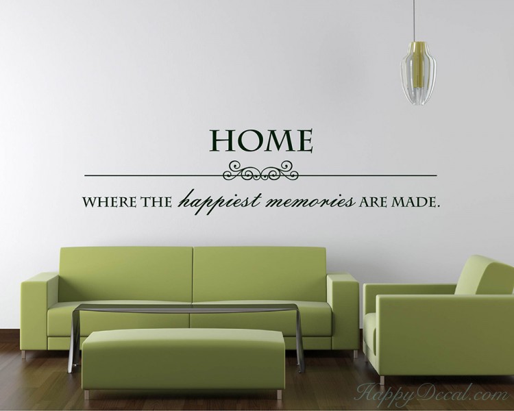 Home Quotes Wall Decal Family Vinyl Art Stickers