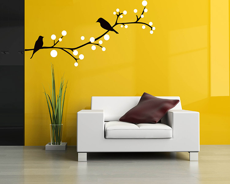 Birds on the Branch Wall Decal Vinyl Tree Art Stickers